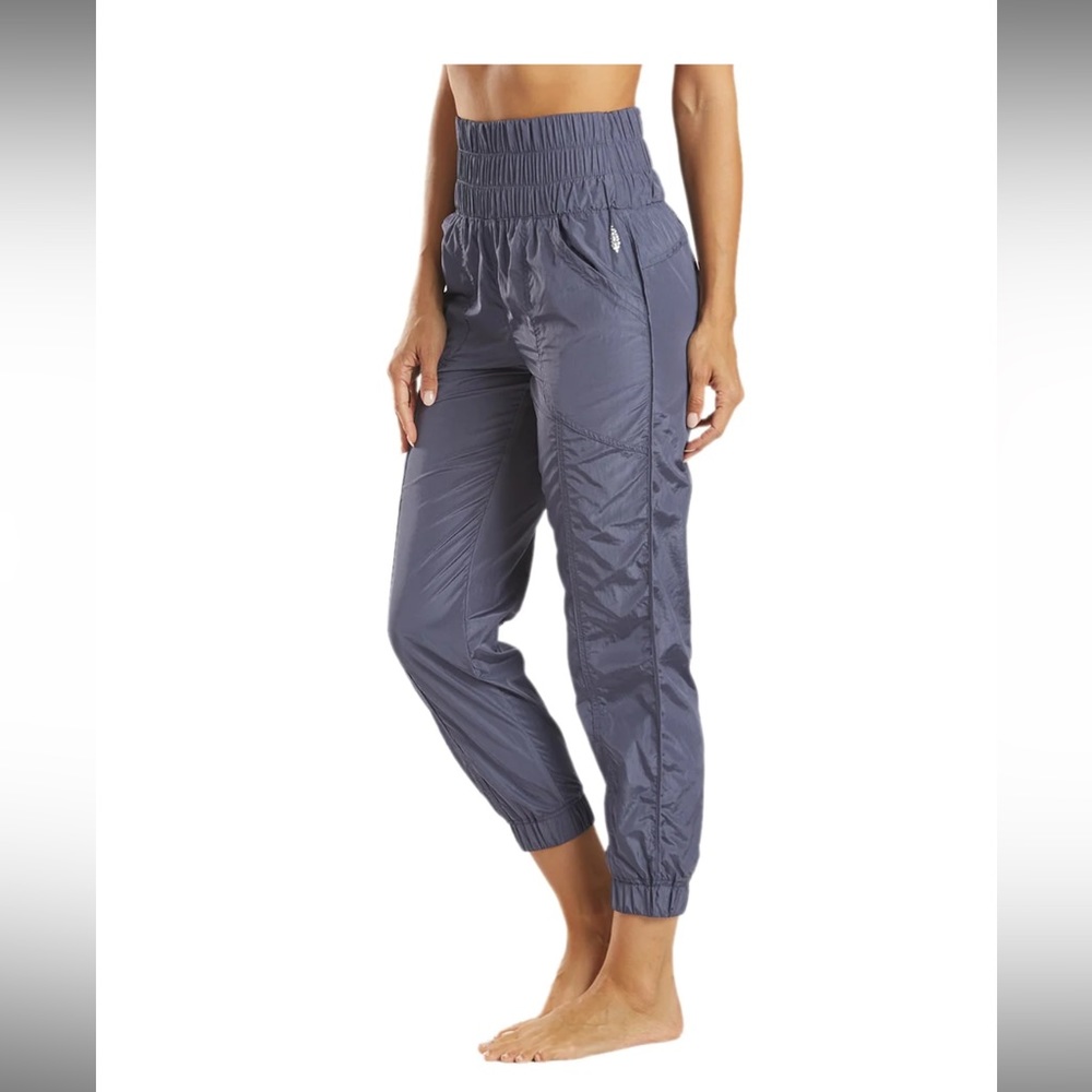 NWT Free People The Way Home Joggers in Deep Sea Blue Sweatpants - Picture 2 of 9
